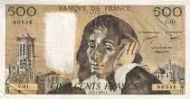Francia 500 Francs - Pascal - 01-04-1976 - Serial V.61 - P.156