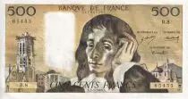 Francia 500 Francs - Pascal - 02-01-1969 - Serial B.8 - P.156