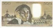 Francia 500 Francs - Pascal - 02-01-1969 - Serial V.10