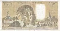 Francia 500 Francs - Pascal - 02-01-1992 - Serial W.378 - P.156
