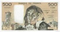 Francia 500 Francs - Pascal - 02-02-1989 - Serial V.290