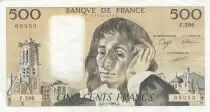 Francia 500 Francs - Pascal - 02-03-1989 - Serial F.296