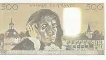 Francia 500 Francs - Pascal - 02-03-1989 - Serial P.297