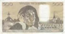 Francia 500 francs - Pascal - 02-06-1983 - Serial X.186