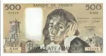Francia 500 Francs - Pascal - 02-09-1993 - Serial H.410