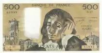 Francia 500 Francs - Pascal - 02-12-1971 -  Serial Q.27