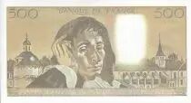 Francia 500 Francs - Pascal - 03-01-1991 - Serial V.344 - Small Number