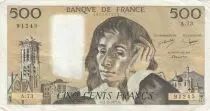 Francia 500 francs - Pascal - 03-02-1977 - Serial A.73