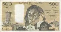 Francia 500 francs - Pascal - 03-02-1977 - Serial K.69