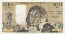 Francia 500 francs - Pascal - 03-02-1977 - Serial P.70