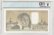 Francia 500 Francs - Pascal - 03-03-1988 - Serial C.273 - PCGS 66 PPQ