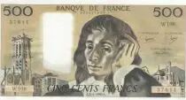 Francia 500 francs - Pascal - 03-04-1980 - Serial W.108