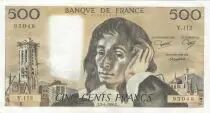 Francia 500 francs - Pascal - 03-04-1980 - Serial Y.112
