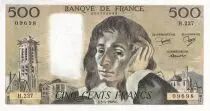 Francia 500 Francs - Pascal - 03-04-1985 - Serial H.227 - P.156