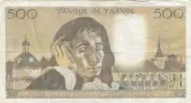 Francia 500 francs - Pascal - 03-11-1977 - Serial K.80