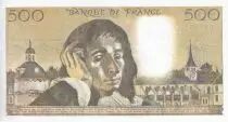 Francia 500 Francs - Pascal - 03-11-1977 - Serial T.85 - P.156