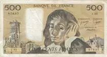Francia 500 francs - Pascal - 03-11-1977 - Serial Z.92