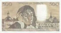 Francia 500 francs - Pascal - 04-09-1980 - Serial N.124