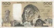 Francia 500 francs - Pascal - 04-09-1980 - Serial V.121