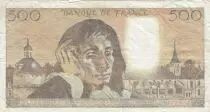 Francia 500 francs - Pascal - 04-09-1980 - Serial W.124