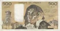 Francia 500 francs - Pascal - 04-11-1976 - Serial M.66