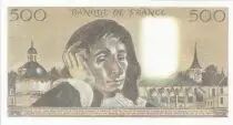 Francia 500 Francs - Pascal - 05-07-1984 - Serial A.206