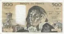Francia 500 francs - Pascal - 05-08-1982 - Serial V.159