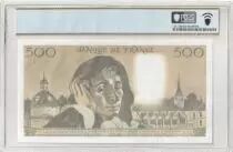 Francia 500 Francs - Pascal - 05-11-1987 - Serial Q.268 - PCGS 68 PPQ