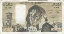 Francia 500 francs - Pascal - 06-01-1983 - Serial K.178