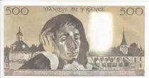 Francia 500 Francs - Pascal - 06-02-1986 - Serial N.243 - P.156