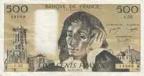 Francia 500 francs - Pascal - 06-11-1975 - Serial C.55