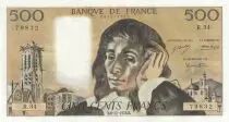 Francia 500 Francs - Pascal - 06-12-1973 - Serial R.34