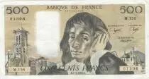 Francia 500 francs - Pascal - 07-01-1982 - Serial M.156