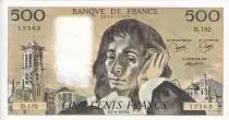 Francia 500 Francs - Pascal - 07-06-1979 - Serial D.102 - P.156