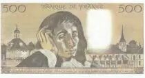 Francia 500 Francs - Pascal - 07-06-1979 - Serial Q.98