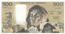 Francia 500 francs - Pascal - 07-06-1979 - Serial U.103