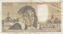 Francia 500 francs - Pascal - 07-06-1979 - Serial X.98
