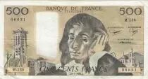 Francia 500 francs - Pascal - 08-01-1981 - Serial M.136