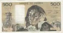 Francia 500 francs - Pascal - 08-01-1981 - Serial R.129