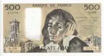Francia 500 Francs - Pascal - 22-01-1987 - Serial H.258 - P.156