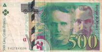 Francia 500 Francs - Pierre and Marie Curie - 1994 - Letter F