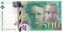 Francia 500 Francs - Pierre and Marie Curie - 1994 - Letter P  - P.160