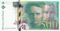 Francia 500 Francs - Pierre and Marie Curie - 1994 - Serial B.018