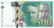 Francia 500 Francs - Pierre and Marie Curie - 1994 - Serial F.015