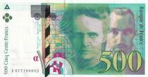 Francia 500 Francs - Pierre and Marie Curie - 1994 - Series E