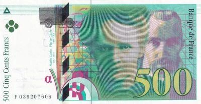 Francia 500 Francs - Pierre and Marie Curie - 1994 - Series F