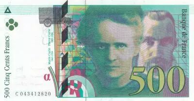 Francia 500 Francs - Pierre and Marie Curie - 2000 - Serial C.043