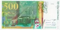 Francia 500 Francs - Pierre et Marie Curie - 1994 - Letter Q - XF - P.160a