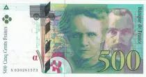 Francia 500 Francs - Pierre et Marie Curie - 1994 - Serial N.030