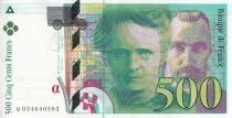 Francia 500 Francs - Pierre et Marie Curie - 1995 - Letter Q - P.160